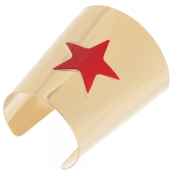 Wonder Woman Metal Wrist Cuff Bracelet Set of 2 - DC Comics Costume Accessory