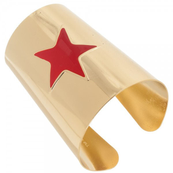Wonder Woman Metal Wrist Cuff Bracelet Set of 2 - DC Comics Costume Accessory