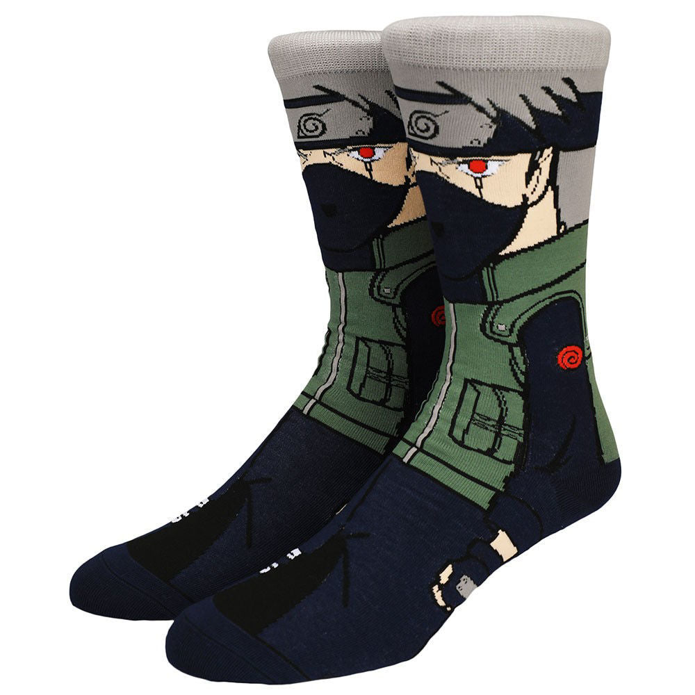 Naruto Kakashi 360-Degree Character Men's Crew Socks