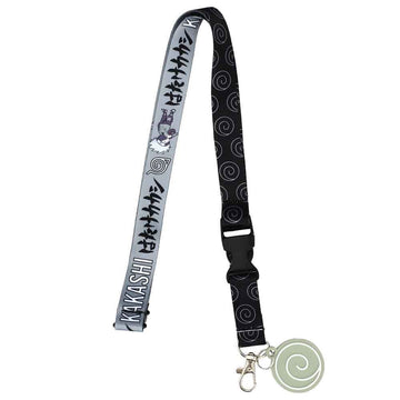 Naruto Kakashi Hatake Lanyard with Clear ID Sleeve and Charm