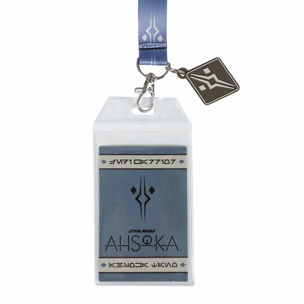 Star Wars Ahsoka Tano Breakaway Lanyard with Rubber Charm and Clear ID Sleeve