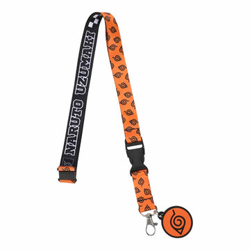 Naruto Shippuden "The Nine" 22-Inch Lanyard with Rubber Charm and Clear ID Sleeve