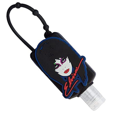Elvira Hand Sanitizer Bottle Holder Gothic Horror with Empty Refillable Bottle