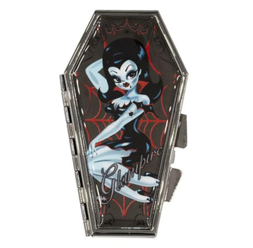 Glampire Pin-Up Coffin Compact Mirror Gothic Makeup Horror