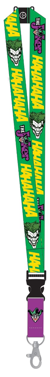 DC Comics The Joker Green Lanyard ID Badge Holder