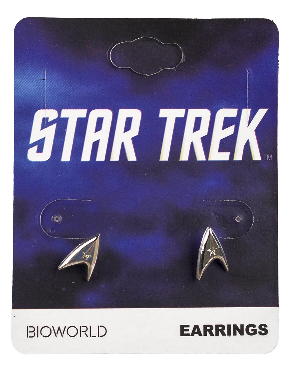Star Trek TOS Pendant Necklace and Stud Earrings Jewelry Set