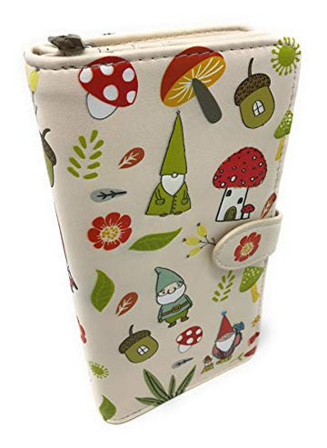 Shag Wear Gnome Wallet For Women (Large, Beige)