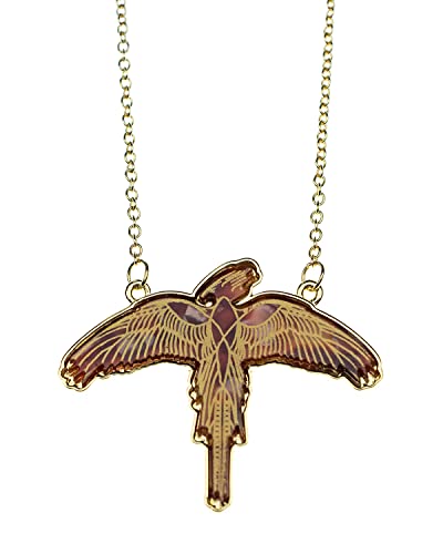 Harry Potter Fawkes Necklace on 18-21" Chain - Limited Edition Phoenix Pendant
