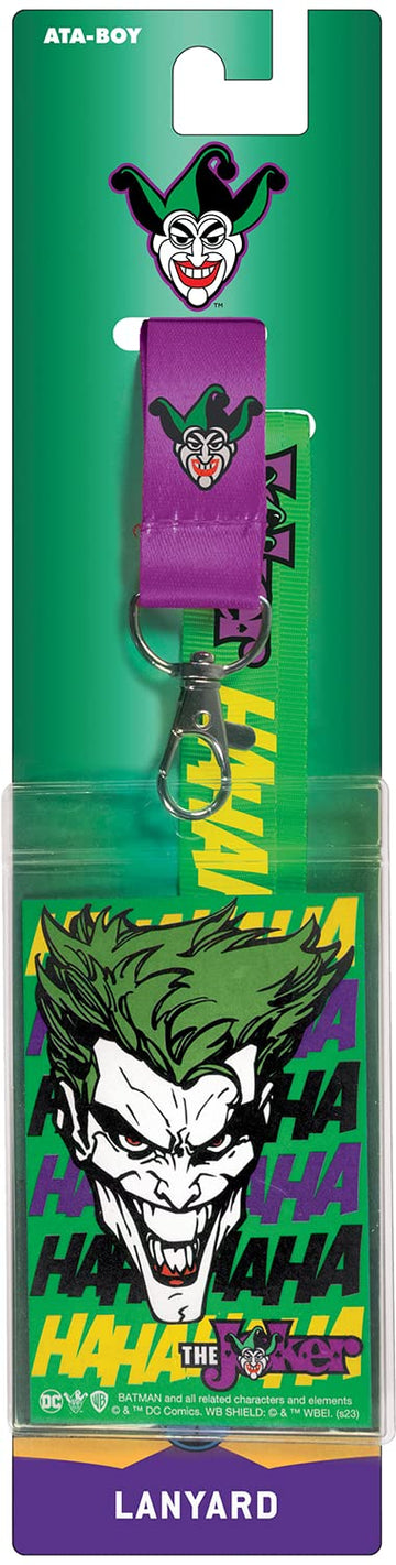 DC Comics The Joker Green Lanyard ID Badge Holder