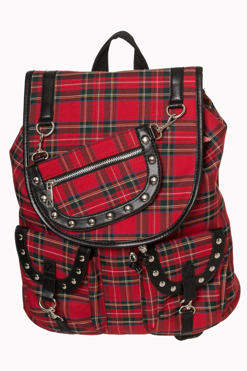 Lost Queen London's "Yamy" Backpack – Punk's Not Dead Red Tartan Edition
