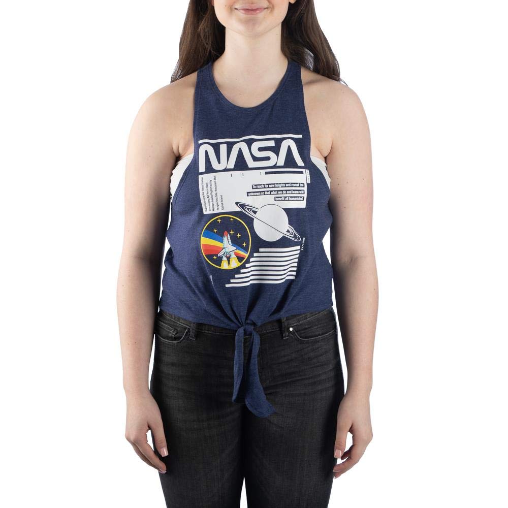 NASA Tie-Front Tank Top - Women's Space Shirt