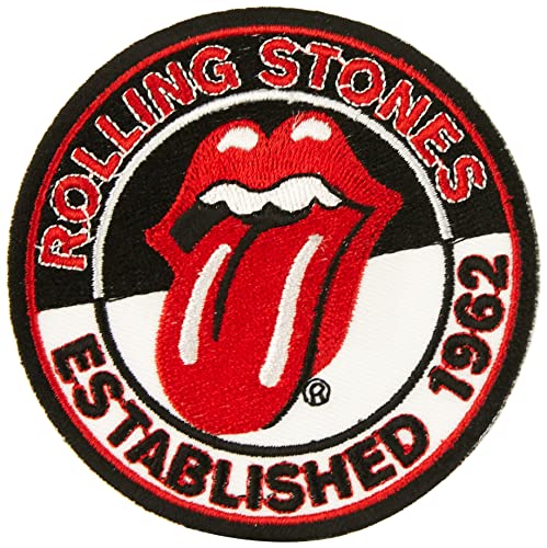 Rolling Stones 3" Patch Est. 1962 Tongue Logo Iron-On Official Band Merch