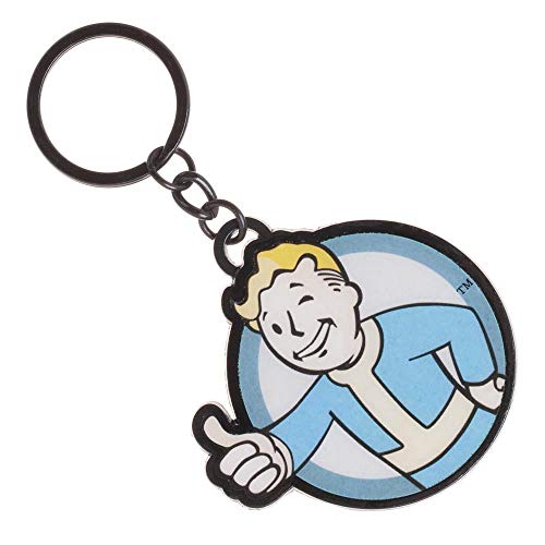 Fallout Vault Boy Keychain - Official Game Keychain with Vintage Fade