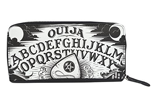Ouija Board and Planchette Zip Around Wallet Women's Clutch