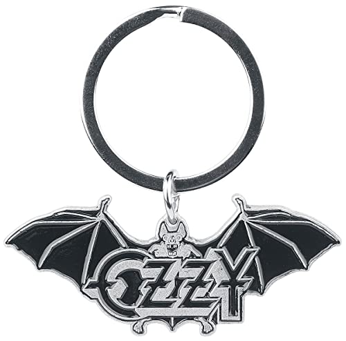 Ozzy Osbourne Keyring Keychain Ordinary Man Band Logo Official Grey