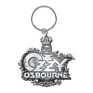 Ozzy Osbourne Crest Logo Metal Keychain - Official Rock Merch