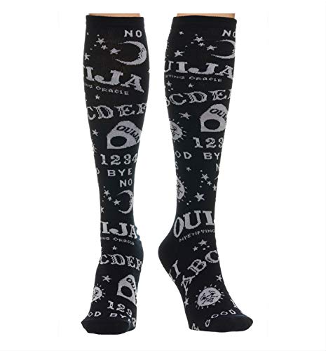 Ouija Board Print Women's Juniors Knee High Socks Size 9-11