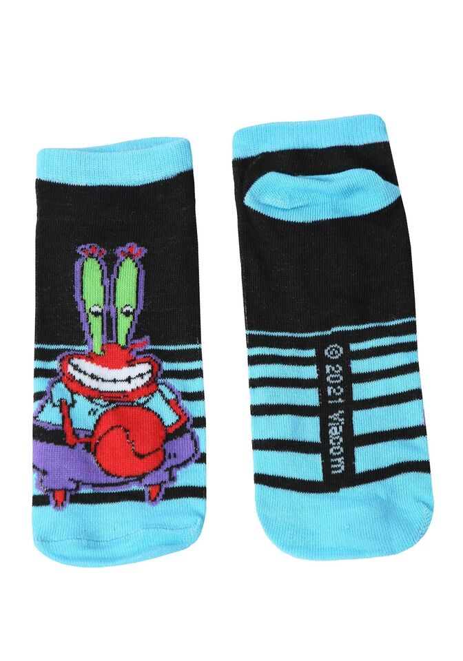Spongebob Women's Ankle Socks Pack of 6 Pairs - Official Nickelodeon