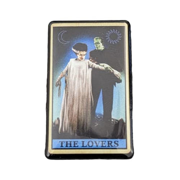 Bride of Frankenstein & Monster The Lovers Tarot Card Pin - Official Universal Horror Movie Enamel Pin