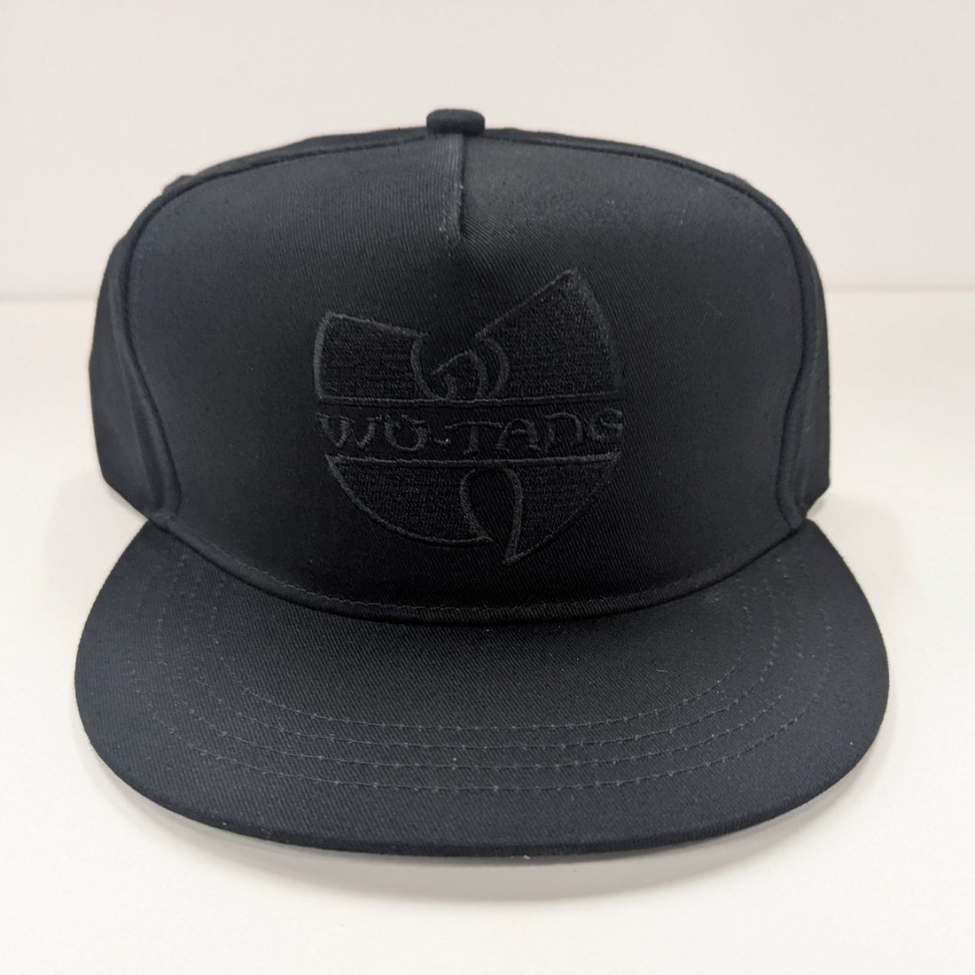 Wu-Tang Clan Blacked Out Logo Hat Adult One Size Snapback Cap
