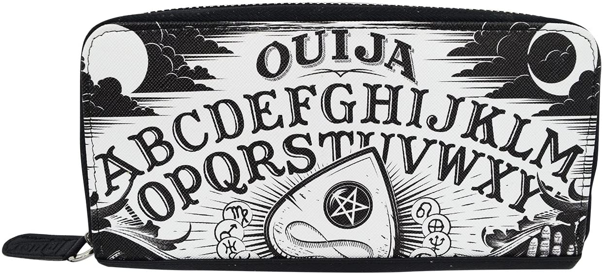 Ouija Board and Planchette Zip Around Wallet Women's Clutch
