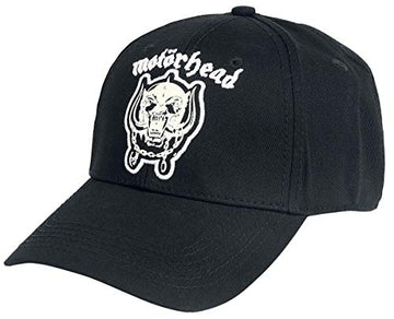 Motorhead Warpig Embroidered Logo Baseball Cap Black