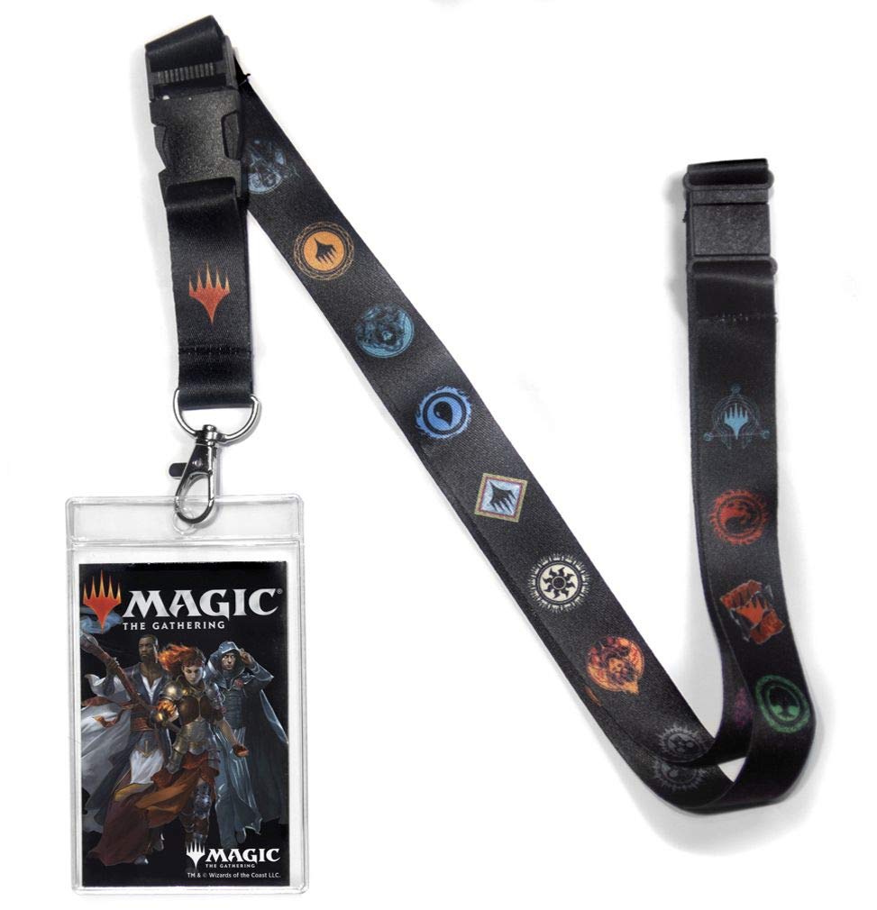 Magic the Gathering Mana Color Logos Lanyard ID Badge Holder