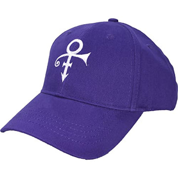Prince Men's White Symbol Snapback Hat Purple Baseball Cap