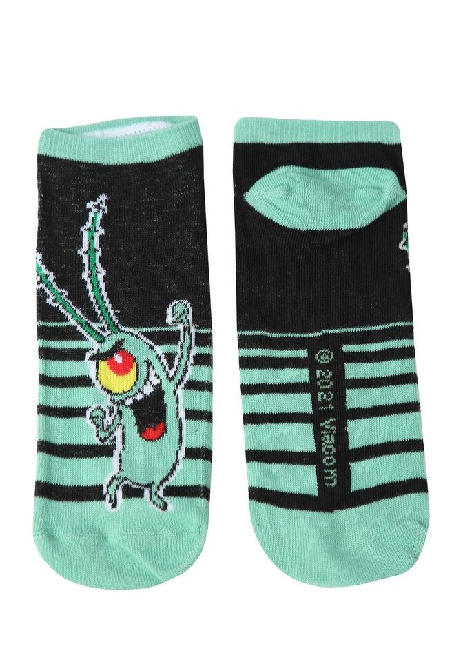 Spongebob Women's Ankle Socks Pack of 6 Pairs - Official Nickelodeon