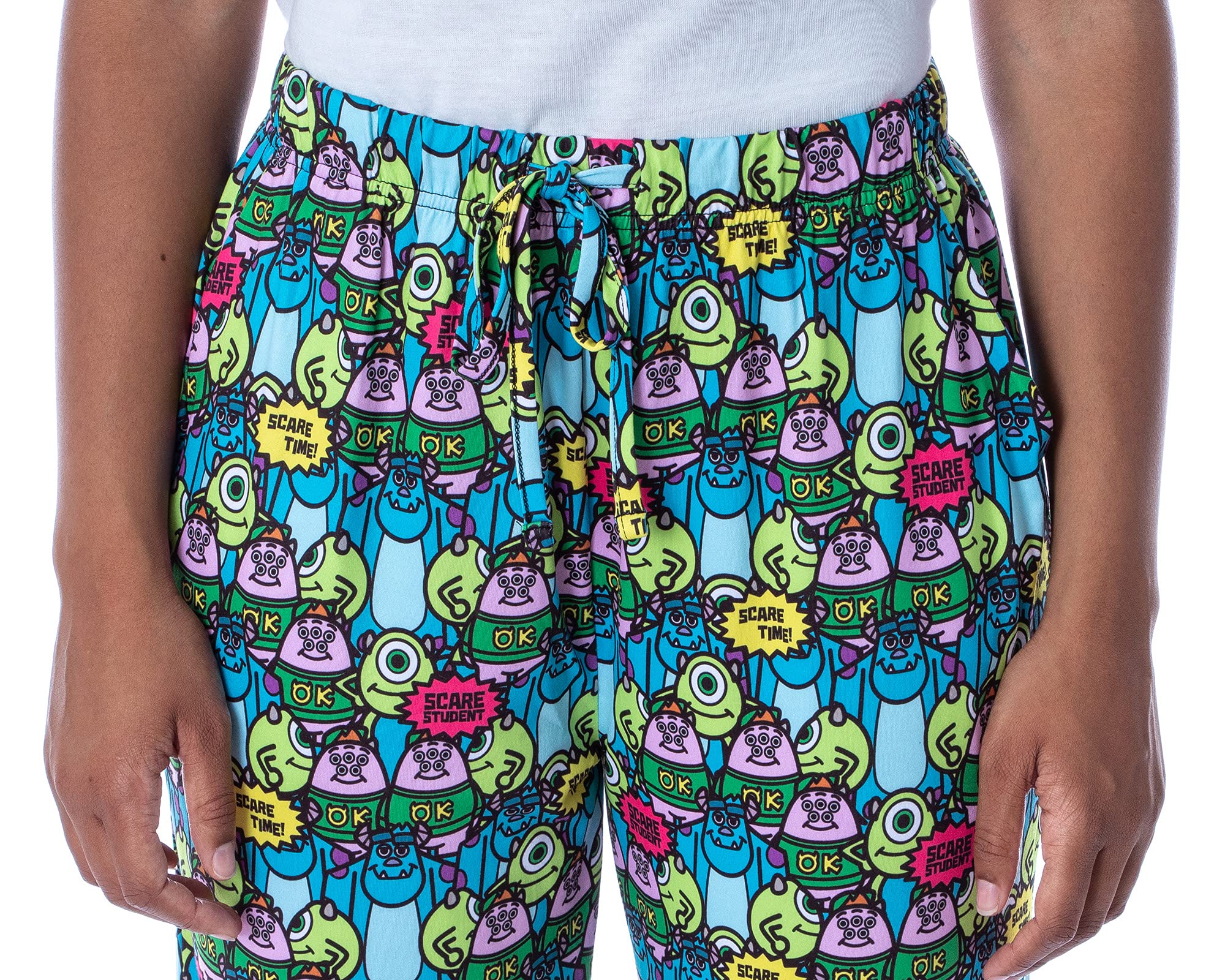 Disney Womens' Monsters University Scare Time MU Character Pajama Pants