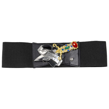 Elvira Dagger Belt with Elastic Waist - Mistress of the Dark Fashion Accessory