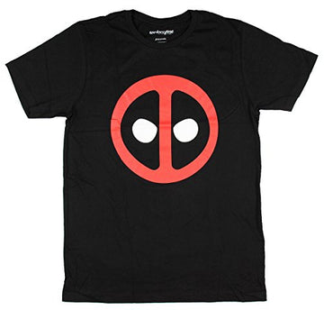 Marvel Deadpool Men's Icon T-Shirt, Black, Large