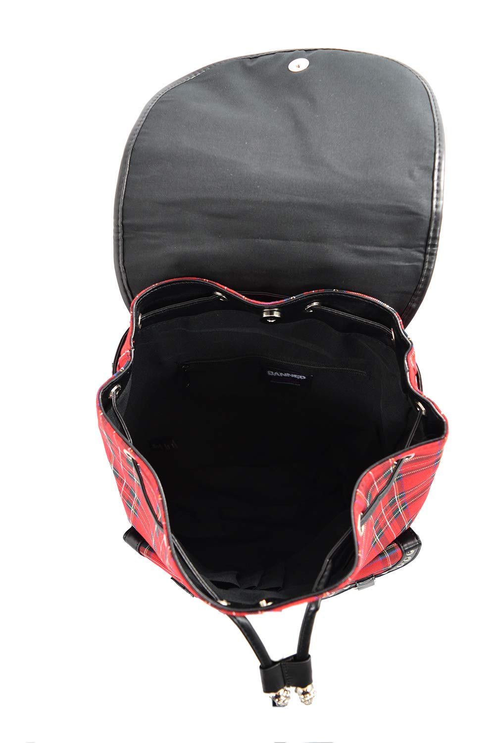 Lost Queen London's "Yamy" Backpack – Punk's Not Dead Red Tartan Edition