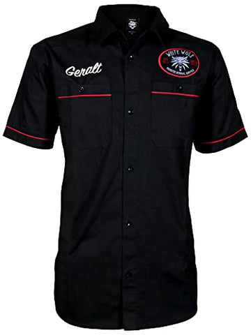 JINX The Witcher 3 Monster Removal Service Button-Down Shirt