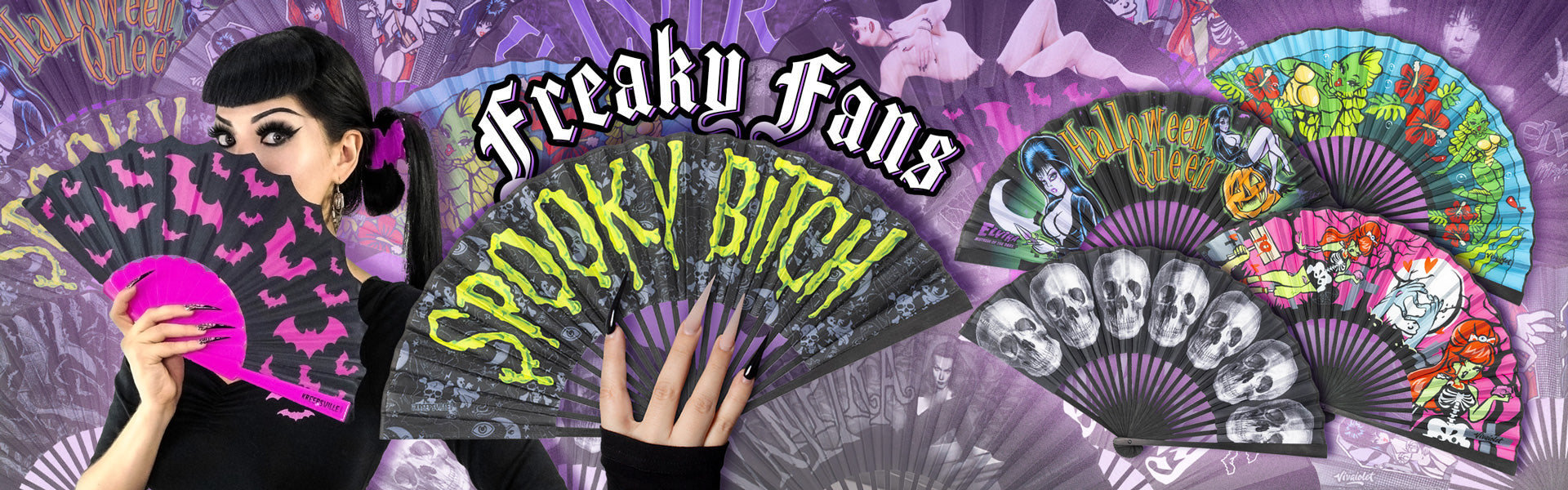 Handheld fans with fun spooky and gothic prints available at Nerd Imports1621243260e1af0c20-1
