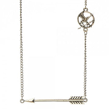 The Hunger Games Arrow And Mockingjay Pendant Necklace - Official Movie Merch