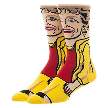 Official Blanche Golden Girls Crew Socks Fits Men's Shoe Sizes 6-12 Sock Size 10-13