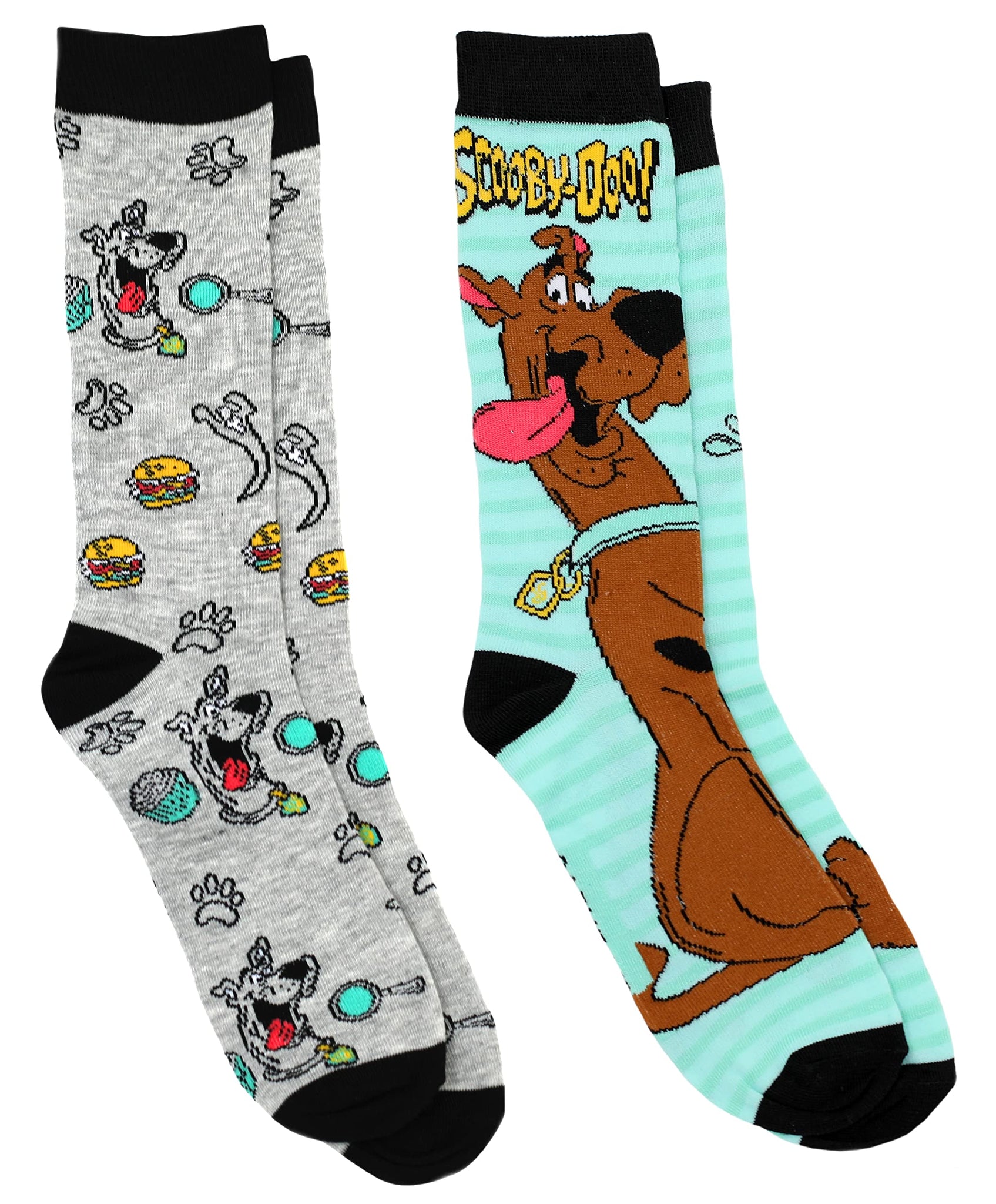 Scooby-Doo Men's 2 Pair Novelty Crew Socks Shoe Size 6-12
