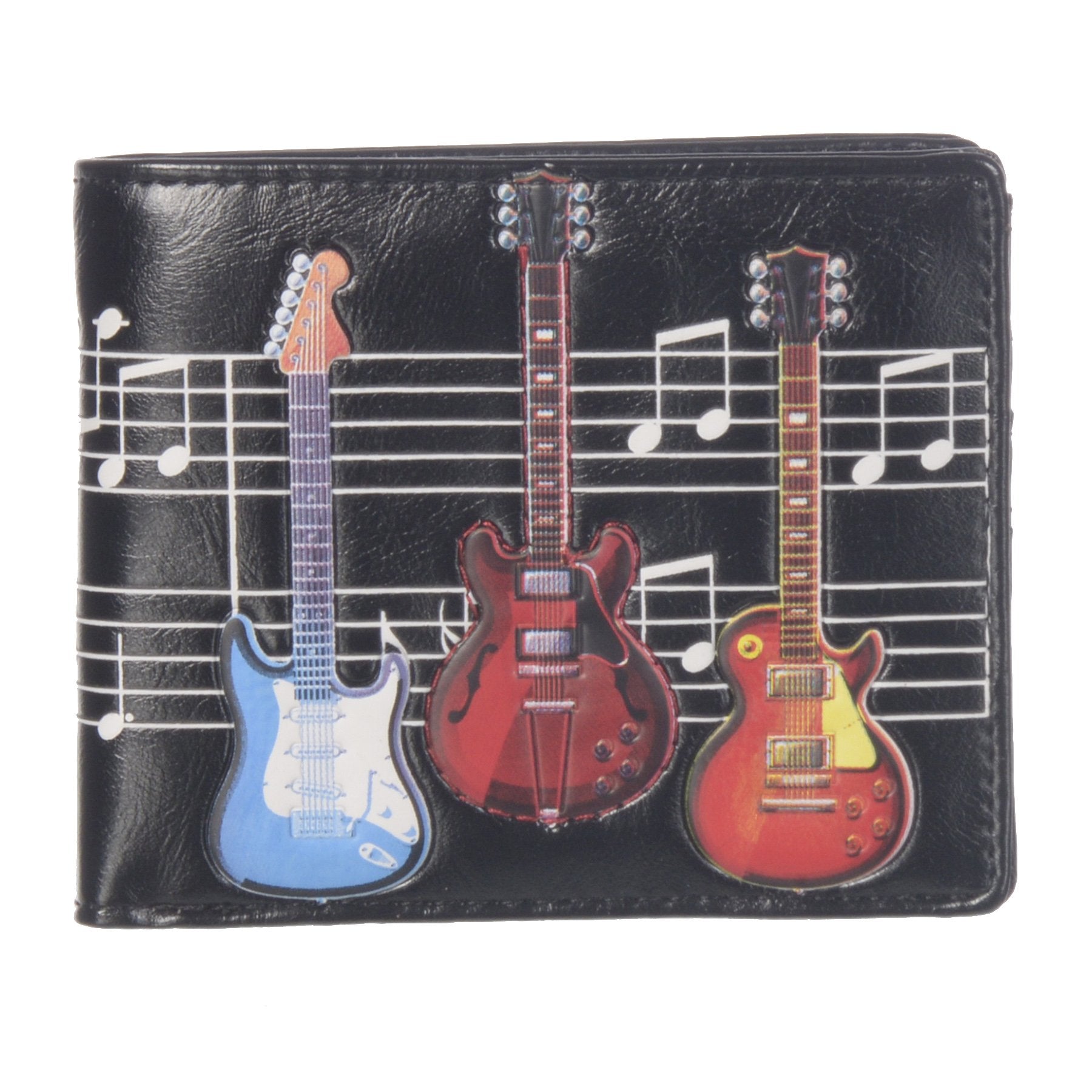 Shag Wear Electric Guitars Bi-Fold Wallet for Men