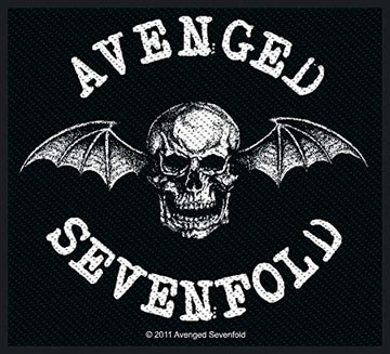 Avenged Sevenfold Death Bat Logo Patch Band Metal Fan Woven Sew On Applique