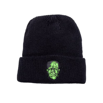Rock Rebel Embroidered Knit Beanie Hat - Choose Your Horror