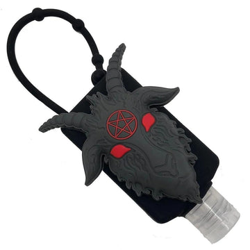 Kreepsville Goathead Hand Sanitizer Holder with Empty Refillable Bottle