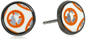Star Wars Jewelry Unisex Episode 7 BB-8 Droid Stainless Steel Stud Earrings BB8