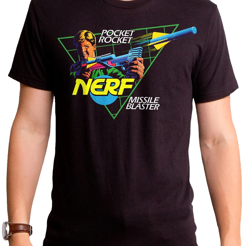 Nerf Pocket Rocket Missile Blaster Men's T-Shirt - Official Retro Tee