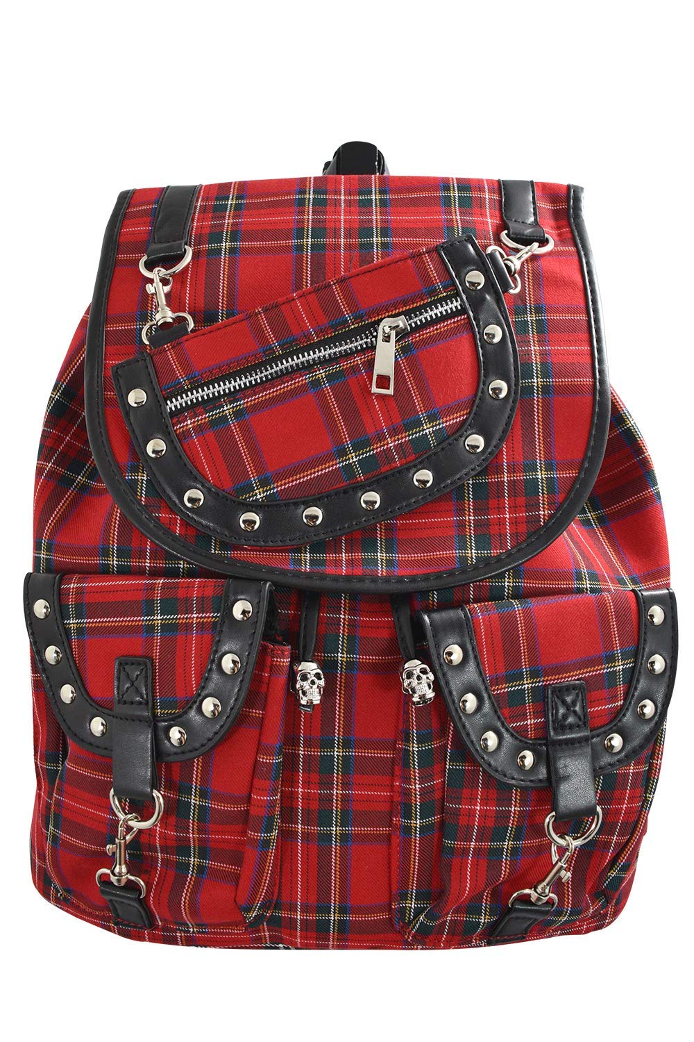 Lost Queen London's "Yamy" Backpack – Punk's Not Dead Red Tartan Edition
