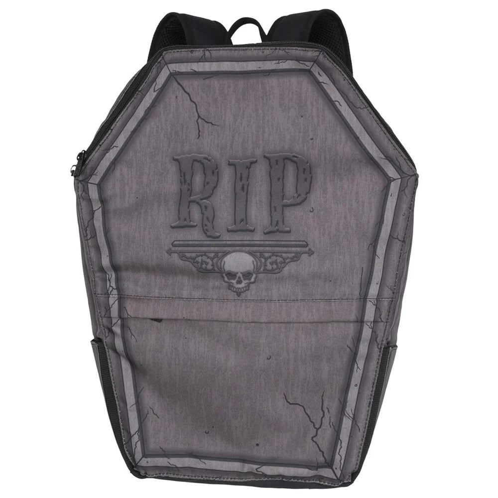 Tombstone Coffin Backpack 17" Padded Bag with Adjustable Padded Straps
