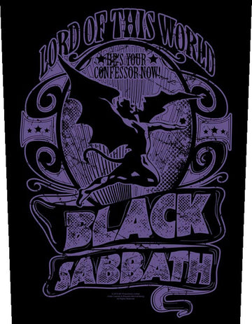 Black Sabbath Lord of This World Back Patch 14" XL Sew On