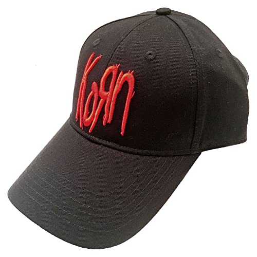 Korn Men's Logo Baseball Cap Black Snapback Hat