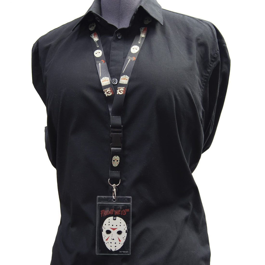 Friday the 13th Jason Mask Icons Lanyard ID Badge Holder