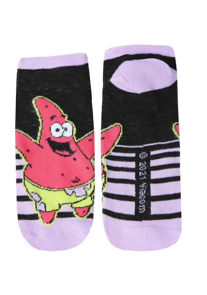 Spongebob Women's Ankle Socks Pack of 6 Pairs - Official Nickelodeon